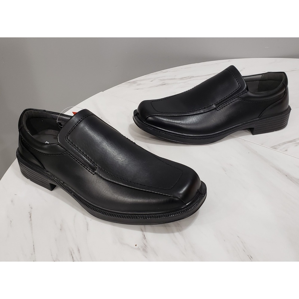SIZE 11  Black Deer Stags 902 collection Greenpoint Slip On Bike Toe Dress Shoes